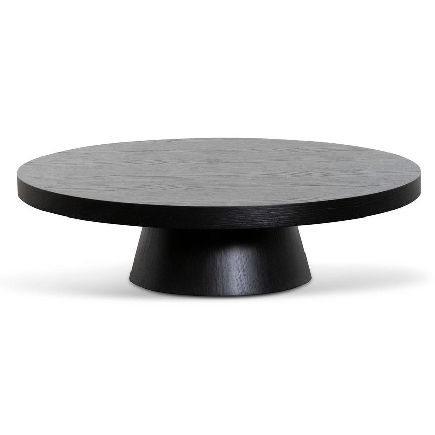 CCF6604-CN 1.1m Round Coffee Table - Black Oak