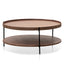 CCF6848-DW 90cm Round Coffee Table - Walnut