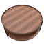 CCF6848-DW 90cm Round Coffee Table - Walnut
