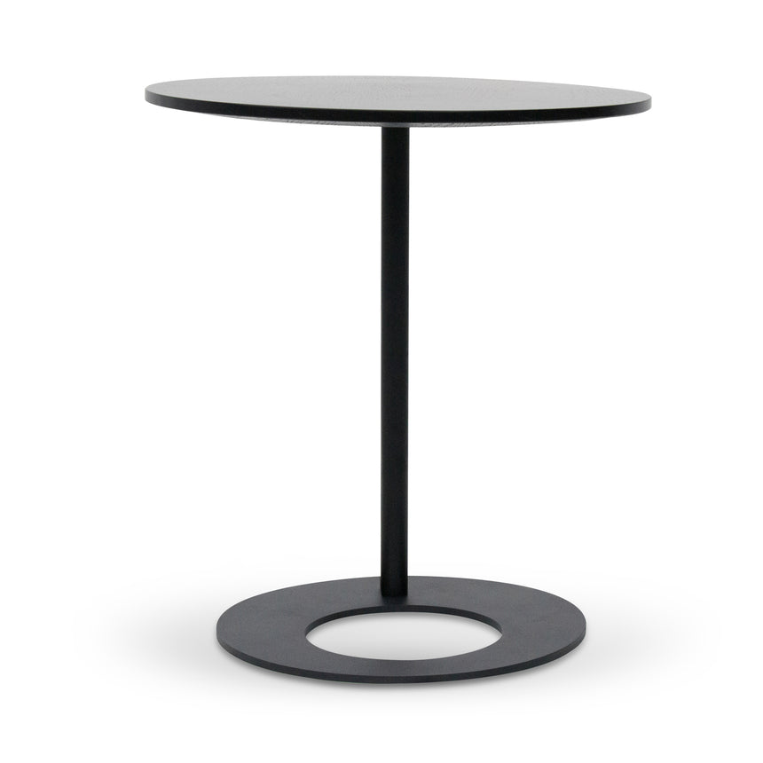 CCF8161-SU 50cm Wooden Side Table - Full Black