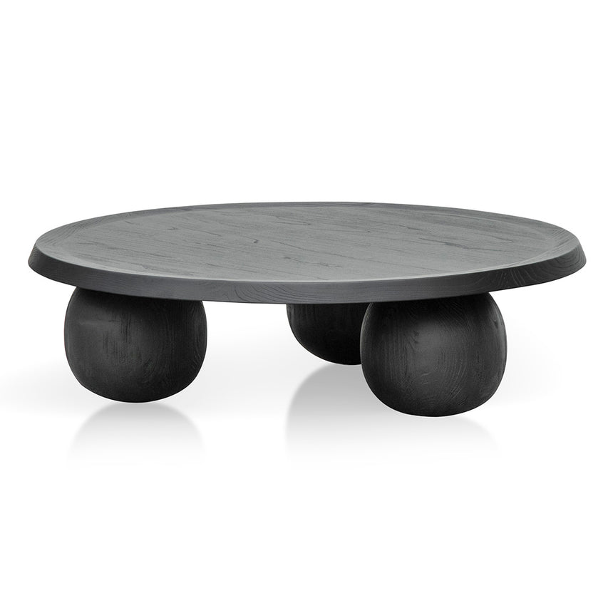 CCF8283-NI 100cm Elm Ball Coffee Table - Full Black