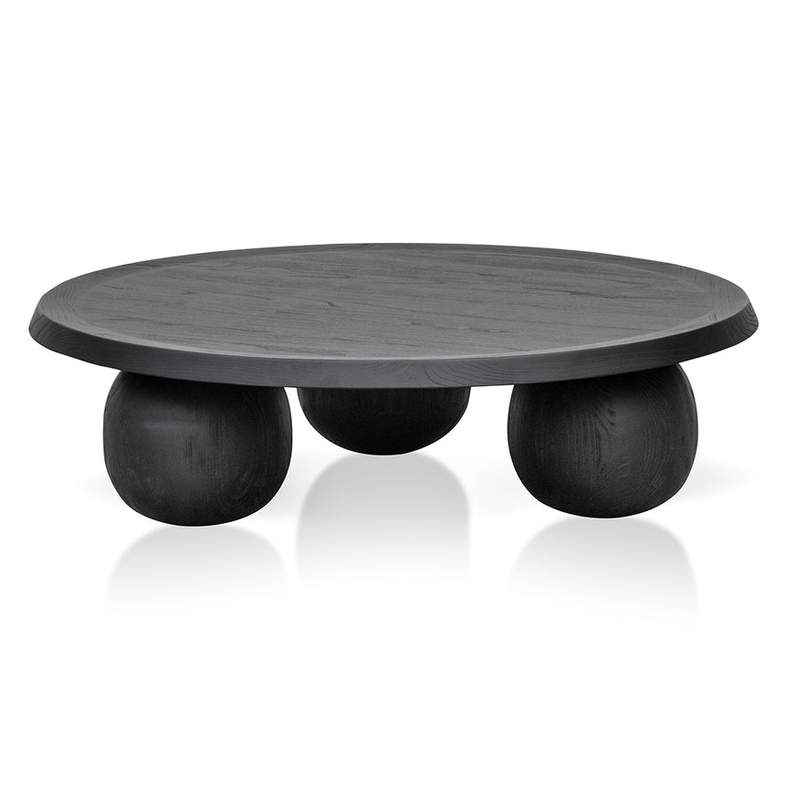 CCF8283-NI 100cm Elm Ball Coffee Table - Full Black