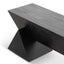 CDB6691-NI 1.9m Elm Bench - Full Black