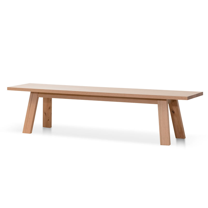 CDB8959-NI 1.6m Walnut Elm Bench - Natural Linen