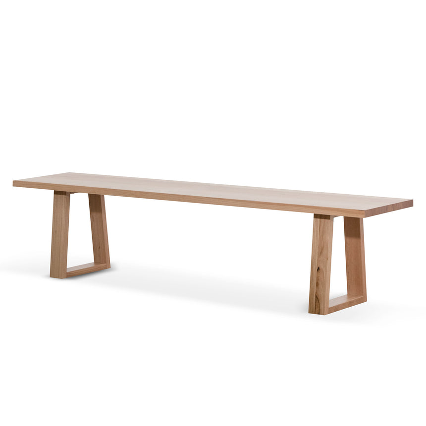 CDB8959-NI 1.6m Walnut Elm Bench - Natural Linen