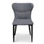 CDC6114-ST Fabric Dining Chair - Pebble Grey with Black Legs (Clearance)
