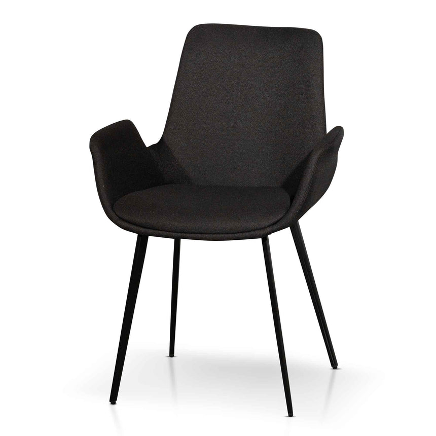 CDC6443-SE Fabric Dining Chair – Black (Set of 2)