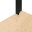 CDC6621-OW Rattan Black Dining Chair - Natural Seat (Set of 2)