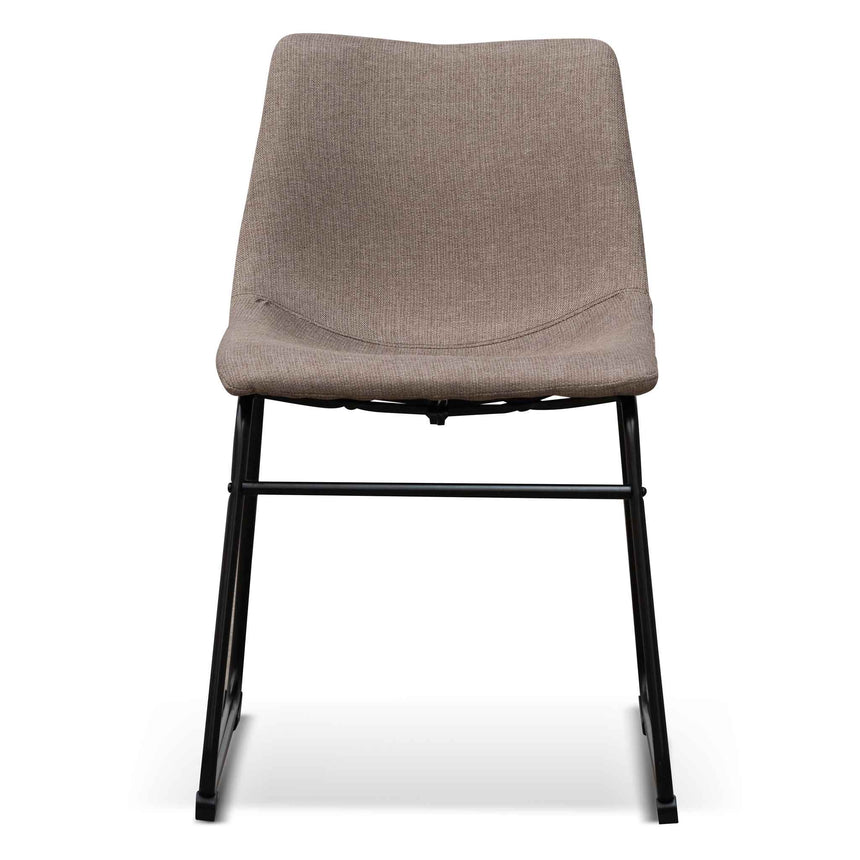 CDC6851-SE Fabric Dining Chair - Brown Grey (Set of 2)