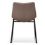 CDC6851-SE Fabric Dining Chair - Brown Grey (Set of 2)