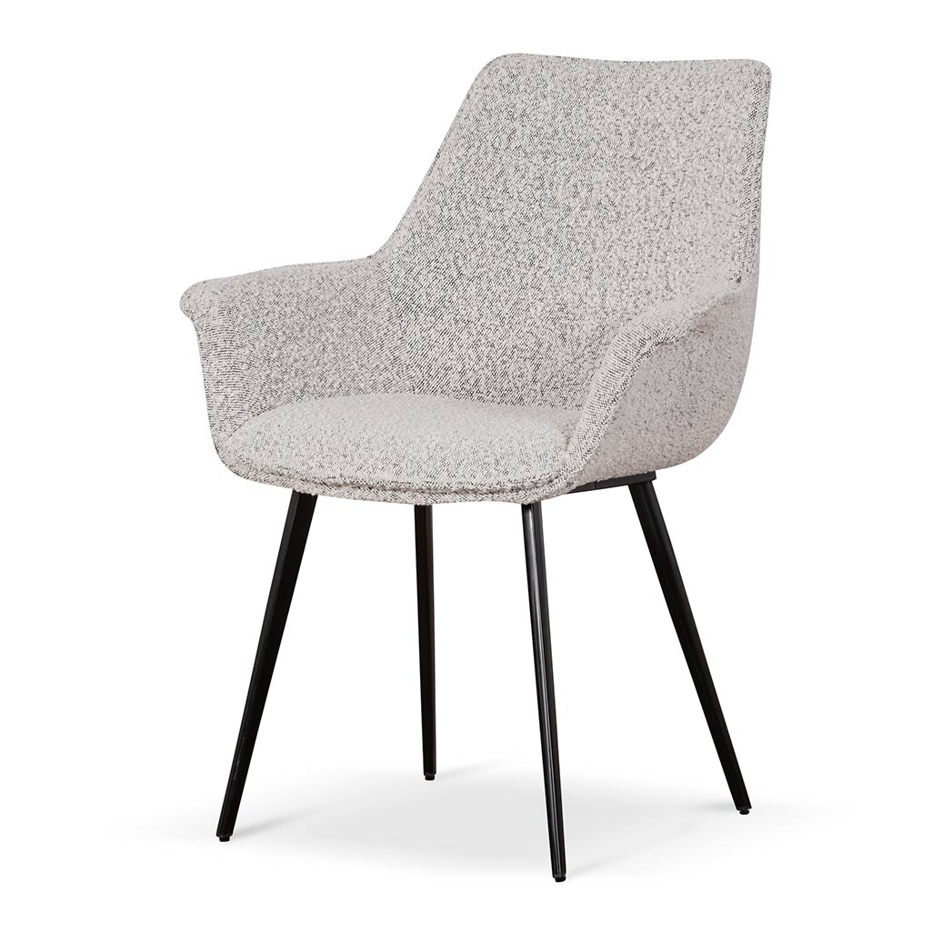CDC6876-SE - Dining Chair - Pepper Boucle (... | Calibre Furniture
