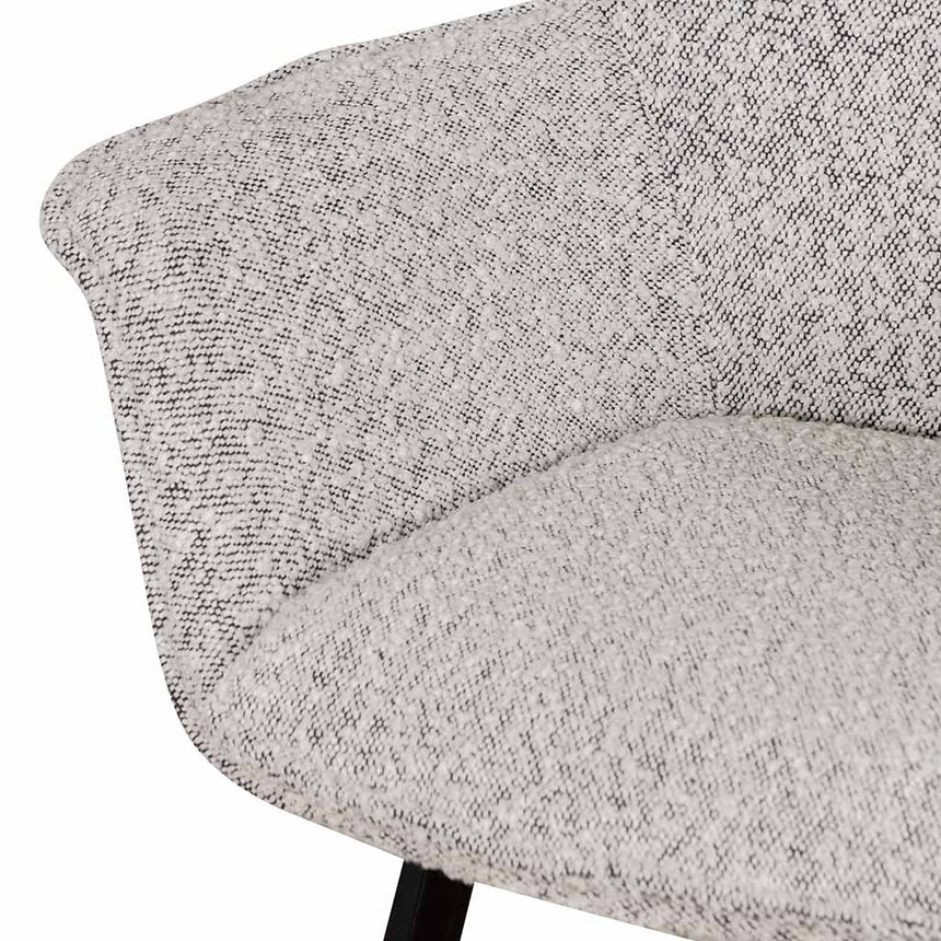 CDC6876-SE - Dining Chair - Pepper Boucle (Set of 2)