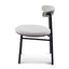 Ex Display - CDC6886-SD Fabric Dining Chair - Silver Grey with Black Legs