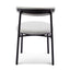 Ex Display - CDC6886-SD Fabric Dining Chair - Silver Grey with Black Legs