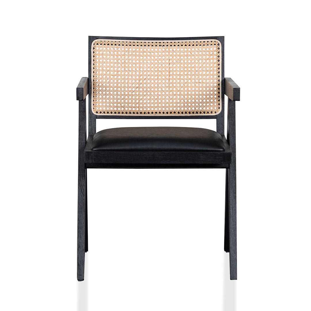 CDC6992CH Rattan Dining Chair Black Calibre Furniture