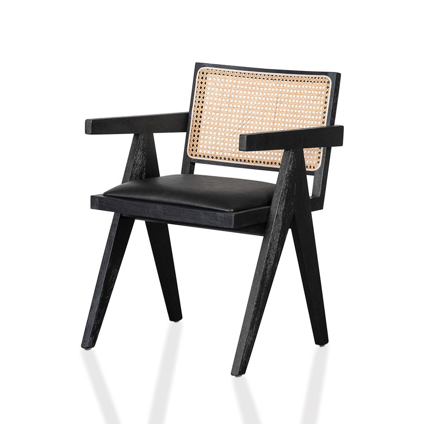 CDC6992-CH Rattan Dining Chair - Black
