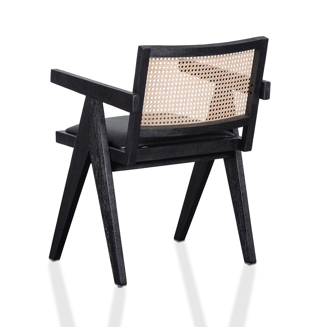 CDC6992CH Rattan Dining Chair Black Calibre Furniture