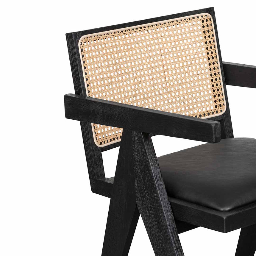 CDC6992-CH Rattan Dining Chair - Black