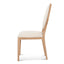 CDC8011-LJ Light Beige Fabric Dining Chair - Natural Frame (Set of 2)