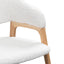 CDC8036-DW Dining Chair - White Synthetic Wool (Set of 2)