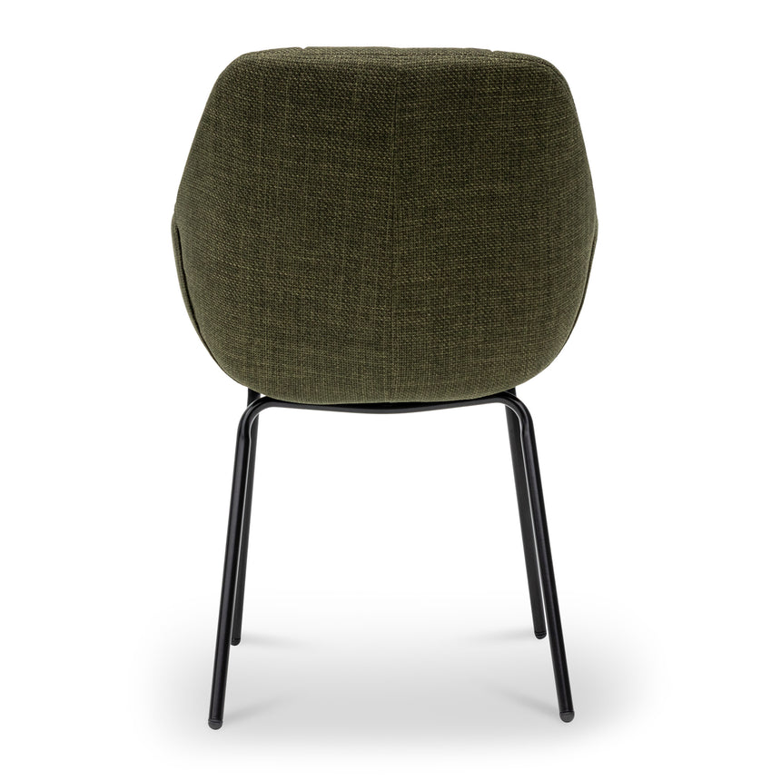 CDC8047-SEx2 Fabric Dining Chair - Pine Green (Set of 2)