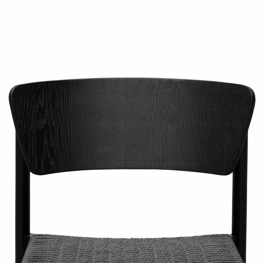 Ex Display - CDC8151-SD Rope Seat Dining Chair - Black