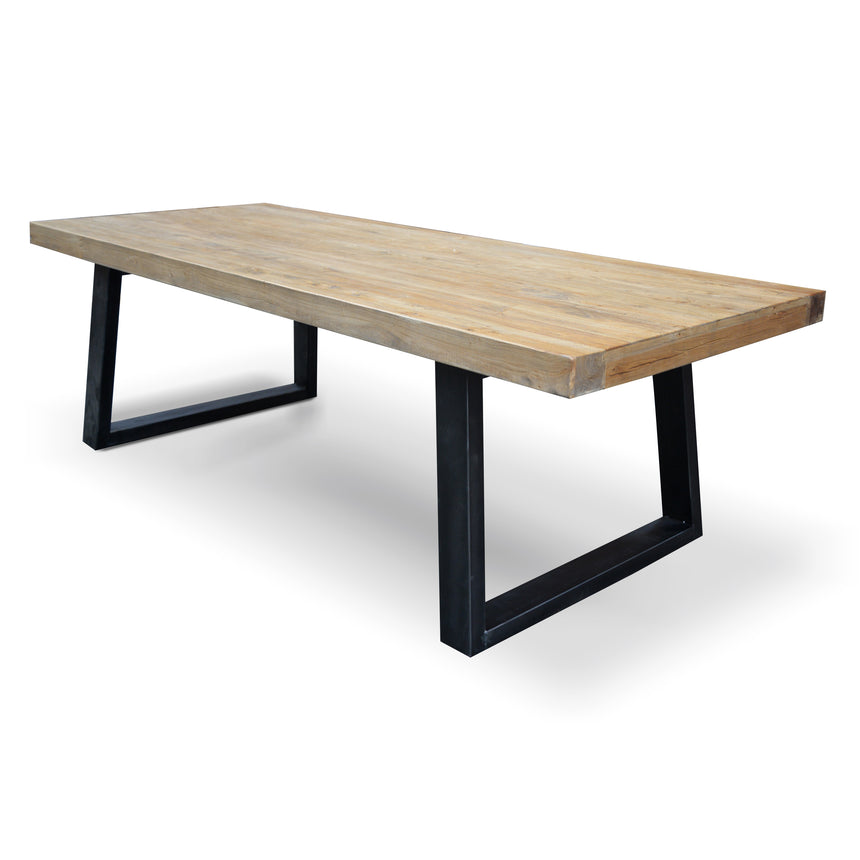 CDT051 2.4m Reclaimed Elm Wood Dining Table