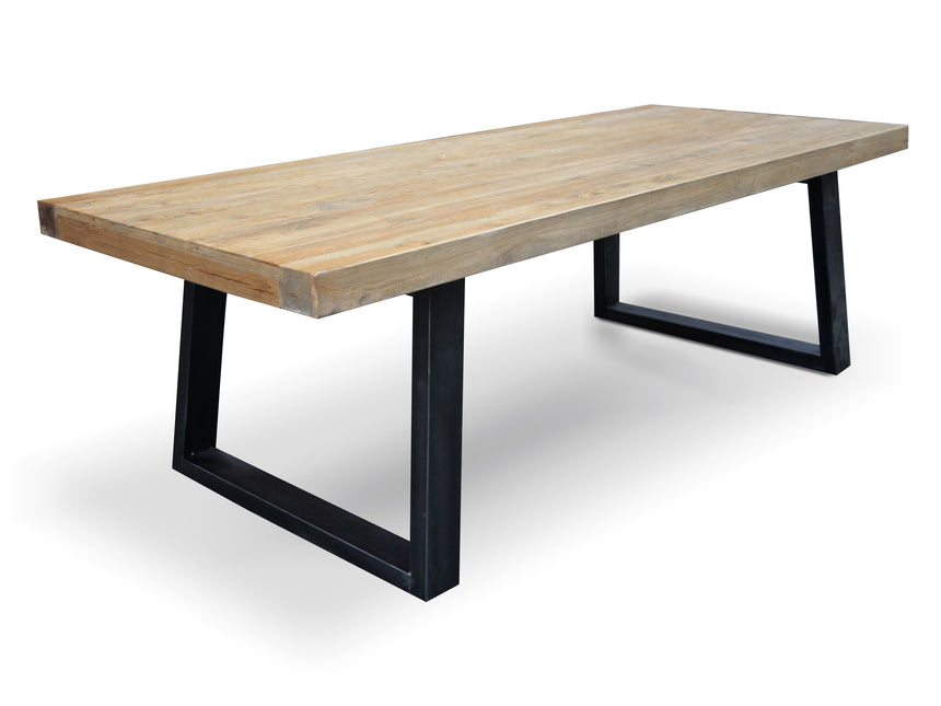 CDT051 2.4m Reclaimed Elm Wood Dining Table