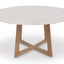 CDT972 1.5m Round Marble Dining Table - Natural