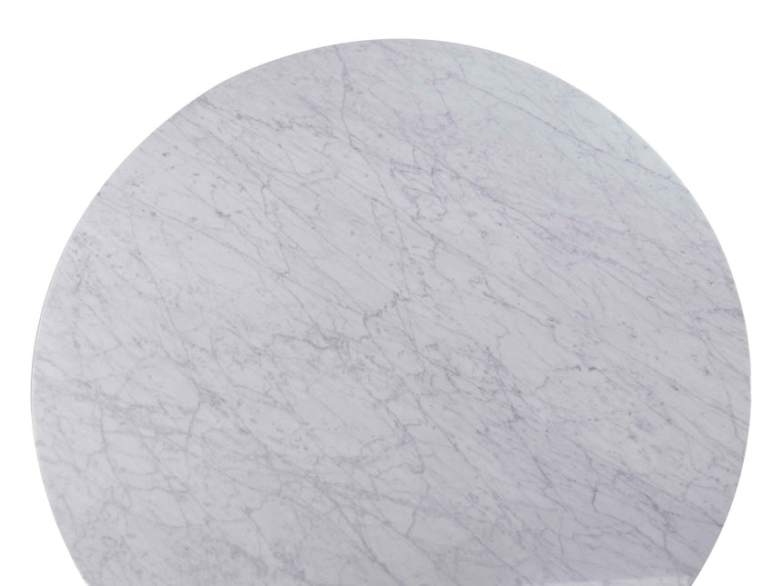 Ex Display - CDT971 1.15m Marble Round Dining Table - Natural