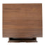 CST221WAL-VN SQ Wooden Bedside Table - Walnut