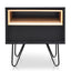 CST2127-KD Bedside Table - Black