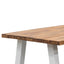 CDT2165-EM 2.5m Outdoor Dining Table - Natural Top and White Base