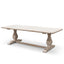 CDT2482 Dining Table 2.4m - Rustic White Washed