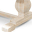 Ex Display - CDT2482 Dining Table 2.4m - Rustic White Washed