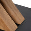 Ex Display - CDT2304-SI 2.2m Dining Table - Rustic Oak Venner - Wooden Metal base