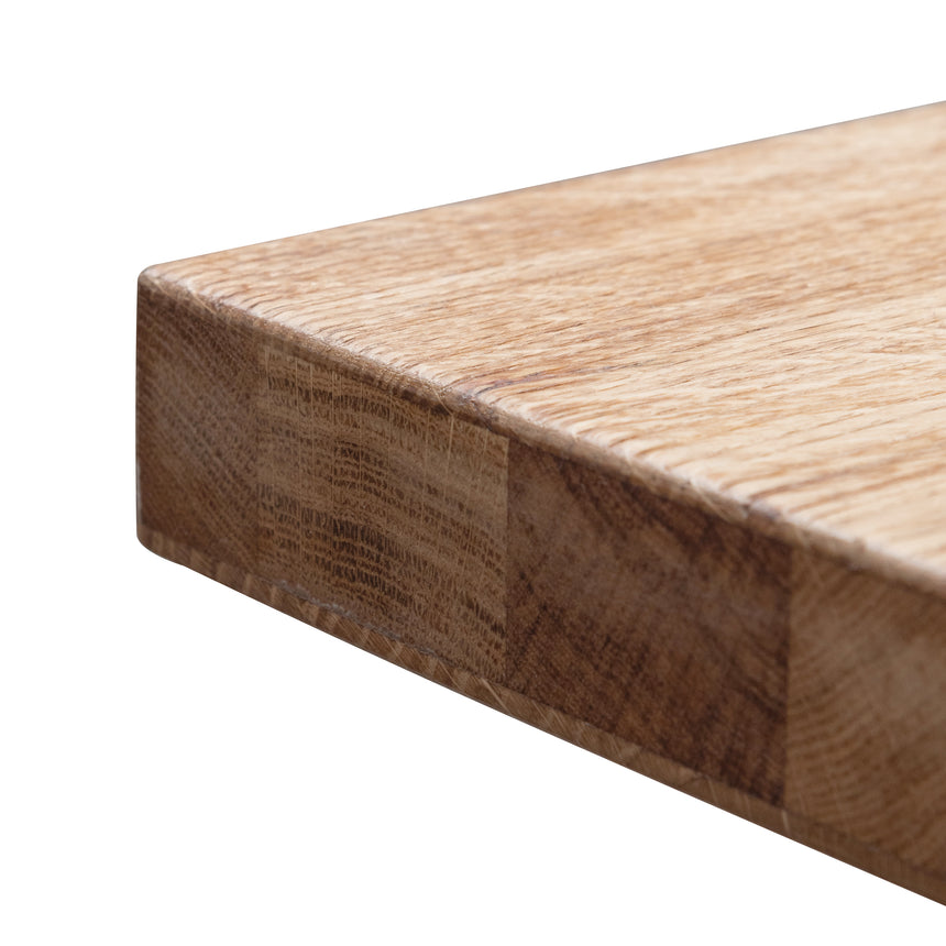 CDT2304-SI 2.2m Dining Table - Rustic Oak Venner - Wooden Metal base