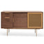 CDT6224-IG 1.45m Walnut Buffet Unit - Brass
