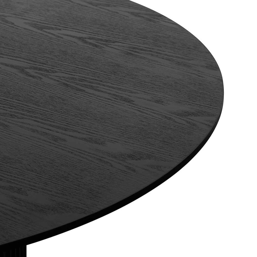 CDT6360-DW 1.2m Round Wooden Dining Table - Black