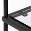 Ex Display - CDT6395-KS 1.2m Grey Glass Console Table - Black Base