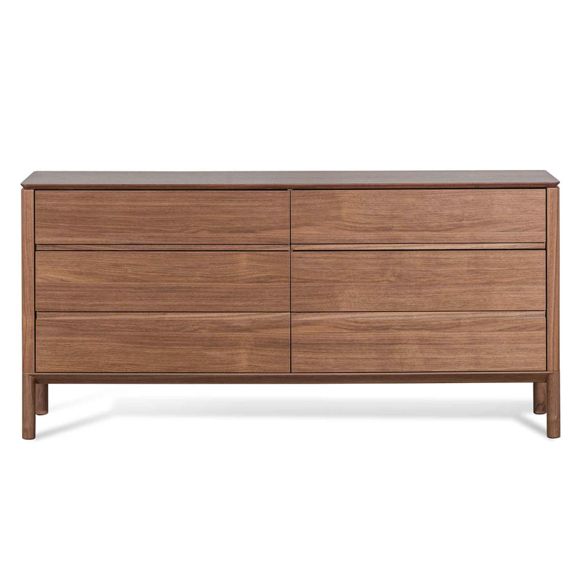 CDT6454-CN 6 Drawers Wooden Chest - Walnut