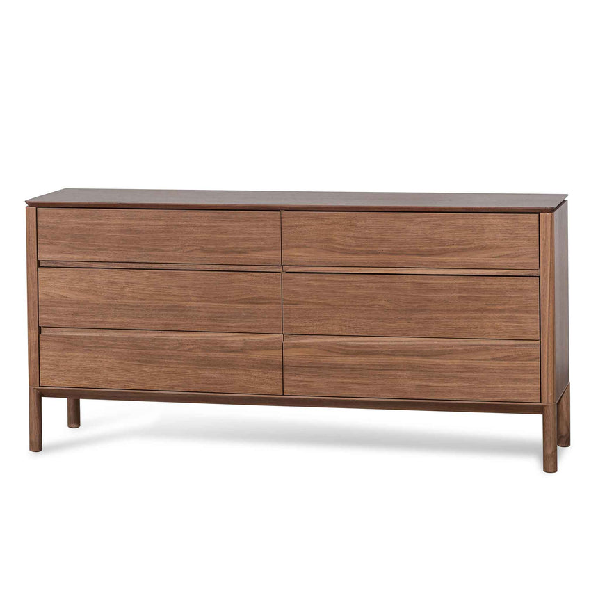 CST8041-AW Single Drawer Bedside Table - Walnut