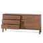 CDT6454-CN 6 Drawers Wooden Chest - Walnut