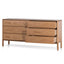 CDT6455-CN 6 Drawers Wooden Chest - Natural
