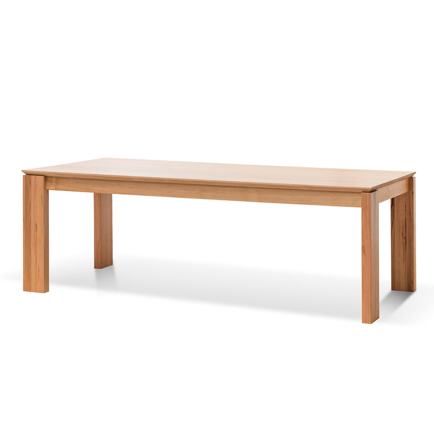 CDT2379 Elm Wood 2.4m Dining Table - Rustic Natural