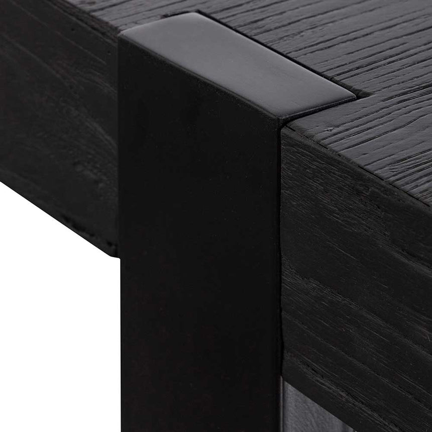 CDT6479-NI 1.5m Wooden Console Table - Full Black