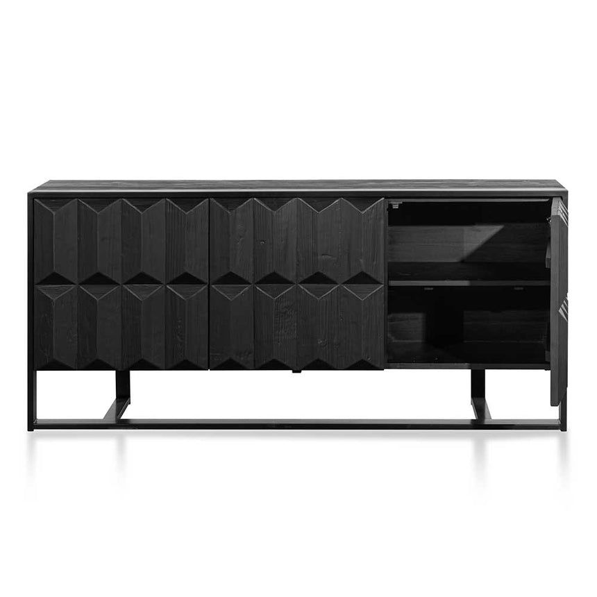 CDT6480-NI 1.78m Recycled Sideboard - Full Black