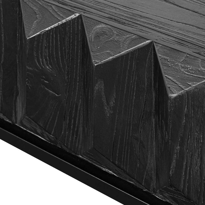 CDT6481-NI 140cm Wooden Console Table - Full Black