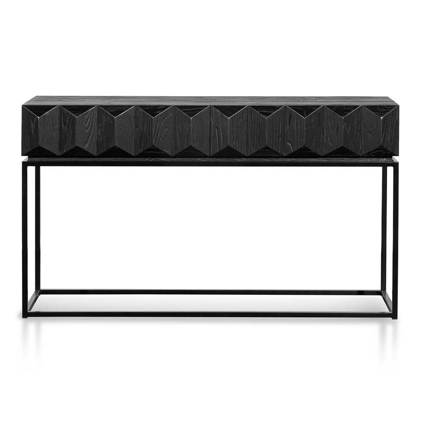 CDT6481-NI 140cm Wooden Console Table - Full Black