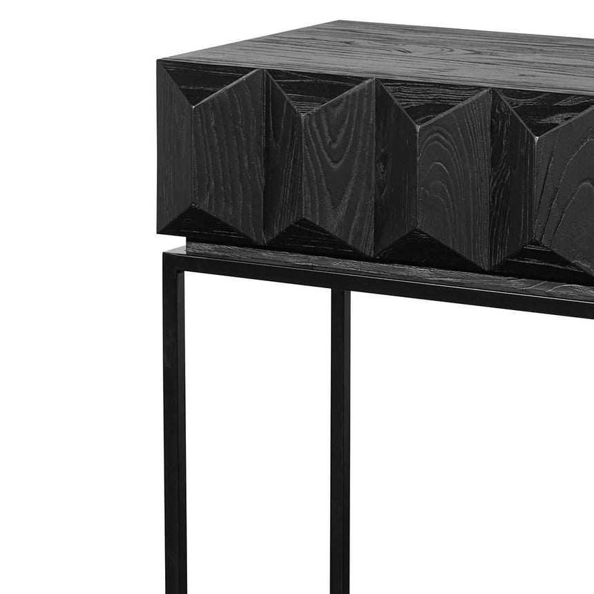 CDT6481-NI 140cm Wooden Console Table - Full Black